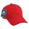 Otto Cap Polyester Q-Max Cool Mesh Sandwich Visor Low Profile Pro Style Caps Red/Black