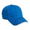 Otto Cap Superior Cotton Twill Sandwich Visor Low Profile Pro Style Caps Royal/White
