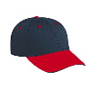 Otto Cap Polyester Microfiber Sandwich Visor Low Profile Pro Style Two Tone Color Caps Red/Black/Black