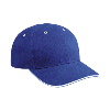 Otto Cap Cotton Twill Sandwich Visor Low Profile Pro Style Caps Royal/White