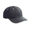 Otto Cap Cotton Twill Sandwich Visor Low Profile Pro Style Caps Black/White