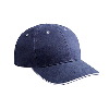 Otto Cap Cotton Twill Sandwich Visor Low Profile Pro Style Caps Navy/White