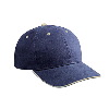 Otto Cap Cotton Twill Sandwich Visor Low Profile Pro Style Caps Navy/Khaki