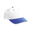 Otto Cap Cotton Twill Sandwich Visor Low Profile Pro Style Two Tone Color Caps Royal/White/White