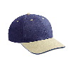 Otto Cap Cotton Twill Sandwich Visor Low Profile Pro Style Two Tone Color Caps Khaki/Navy/Navy