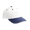 Otto Cap Cotton Twill Sandwich Visor Low Profile Pro Style Two Tone Color Caps Navy/White/White