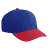 Otto Cap Wool Blend Low Profile Pro Style Two Tone Color Caps Red/Royal