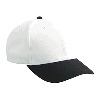 Otto Cap Wool Blend Low Profile Pro Style Two Tone Color Caps Black/White