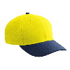 Otto Cap Wool Blend Low Profile Pro Style Two Tone Color Caps Navy/Yellow