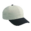Otto Cap Wool Blend Low Profile Pro Style Two Tone Color Caps Black/Stone Gray