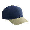Otto Cap Wool Blend Low Profile Pro Style Two Tone Color Caps Khaki/Navy