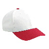 Otto Cap Wool Blend Low Profile Pro Style Two Tone Color Caps Red/White