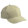 Otto Cap Brushed Bull Denim Low Profile Pro Style Caps Khaki