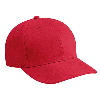 Otto Cap Brushed Bull Denim Low Profile Pro Style Caps Red