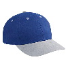Otto Cap Brushed Bull Denim Low Profile Pro Style Two Tone Color Caps Gray/Royal