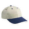 Otto Cap Brushed Bull Denim Low Profile Pro Style Two Tone Color Caps Navy/Stone Gray