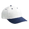Otto Cap Brushed Bull Denim Low Profile Pro Style Two Tone Color Caps Navy/White