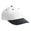 Otto Cap Brushed Bull Denim Low Profile Pro Style Two Tone Color Caps Black/White