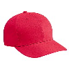 Otto Cap Brushed Bull Denim Low Profile Pro Style Caps Red