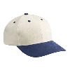 Otto Cap Brushed Bull Denim Low Profile Pro Style Two Tone Color Caps Navy/Stone Gray
