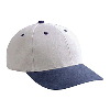 Otto Cap Brushed Bull Denim Low Profile Pro Style Two Tone Color Caps Navy/Gray