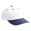 Otto Cap Brushed Bull Denim Low Profile Pro Style Two Tone Color Caps Navy/White