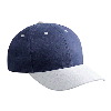 Otto Cap Brushed Bull Denim Low Profile Pro Style Two Tone Color Caps Gray/Navy
