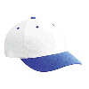 Otto Cap Brushed Bull Denim Low Profile Pro Style Two Tone Color Caps Royal/White