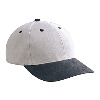 Otto Cap Brushed Bull Denim Low Profile Pro Style Two Tone Color Caps Black/Gray
