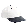Otto Cap Brushed Bull Denim Low Profile Pro Style Two Tone Color Caps Black/White
