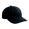 Otto Cap Brushed Bull Denim Low Profile Pro Style Caps Black