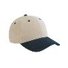 Otto Cap Brushed Cotton Twill Low Profile Pro Style Two Tone Color Caps Navy/Khaki