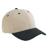 Otto Cap Brushed Cotton Twill Low Profile Pro Style Two Tone Color Caps Black/Khaki