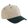 Otto Cap Brushed Cotton Twill Low Profile Pro Style Two Tone Color Caps Dark Green/Khaki