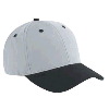 Otto Cap Brushed Cotton Twill Low Profile Pro Style Two Tone Color Caps Black/Gray