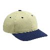 Otto Cap Brushed Cotton Twill Low Profile Pro Style Two Tone Color Caps Navy/Khaki