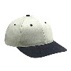 Otto Cap Brushed Cotton Twill Low Profile Pro Style Two Tone Color Caps Black/Stone Gray