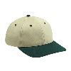 Otto Cap Brushed Cotton Twill Low Profile Pro Style Two Tone Color Caps Dark Green/Khaki