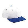 Otto Cap Brushed Cotton Twill Low Profile Pro Style Two Tone Color Caps Royal/White
