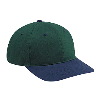 Otto Cap Brushed Cotton Twill Low Profile Pro Style Two Tone Color Caps Navy/Dark Green