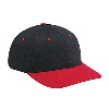 Otto Cap Brushed Cotton Twill Low Profile Pro Style Two Tone Color Caps Red/Black