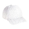 Otto Cap Polyester Pro Mesh Gray Undervisor Low Profile Pro Style Caps White