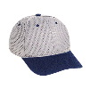Otto Cap Polyester Pro Mesh Gray Undervisor Low Profile Pro Style Two Tone Color Caps Navy/Gray