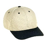 Polyester Pro Mesh Gray Undervisor Low Profile Pro Style Two Tone Color Caps