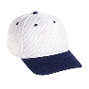 Otto Cap Polyester Pro Mesh Gray Undervisor Low Profile Pro Style Two Tone Color Caps Navy/White