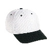 Otto Cap Polyester Pro Mesh Gray Undervisor Low Profile Pro Style Two Tone Color Caps Black/White