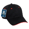 Otto Cap Polyester Q-Max Cool Mesh Low Profile Pro Style Caps Black/Red