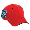 Otto Cap Polyester Q-Max Cool Mesh Low Profile Pro Style Caps Red/Black