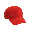 Otto Cap Polyester Microfiber Suede Low Profile Pro Style Caps Red