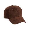 Otto Cap Polyester Microfiber Suede Low Profile Pro Style Caps Dark Brown